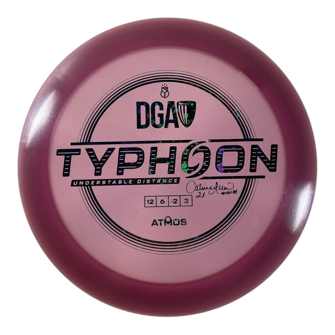 Disc Golf Association Typhoon | Atmos | Pink/Black Stars 172g (Catrina Allen) Disc Golf