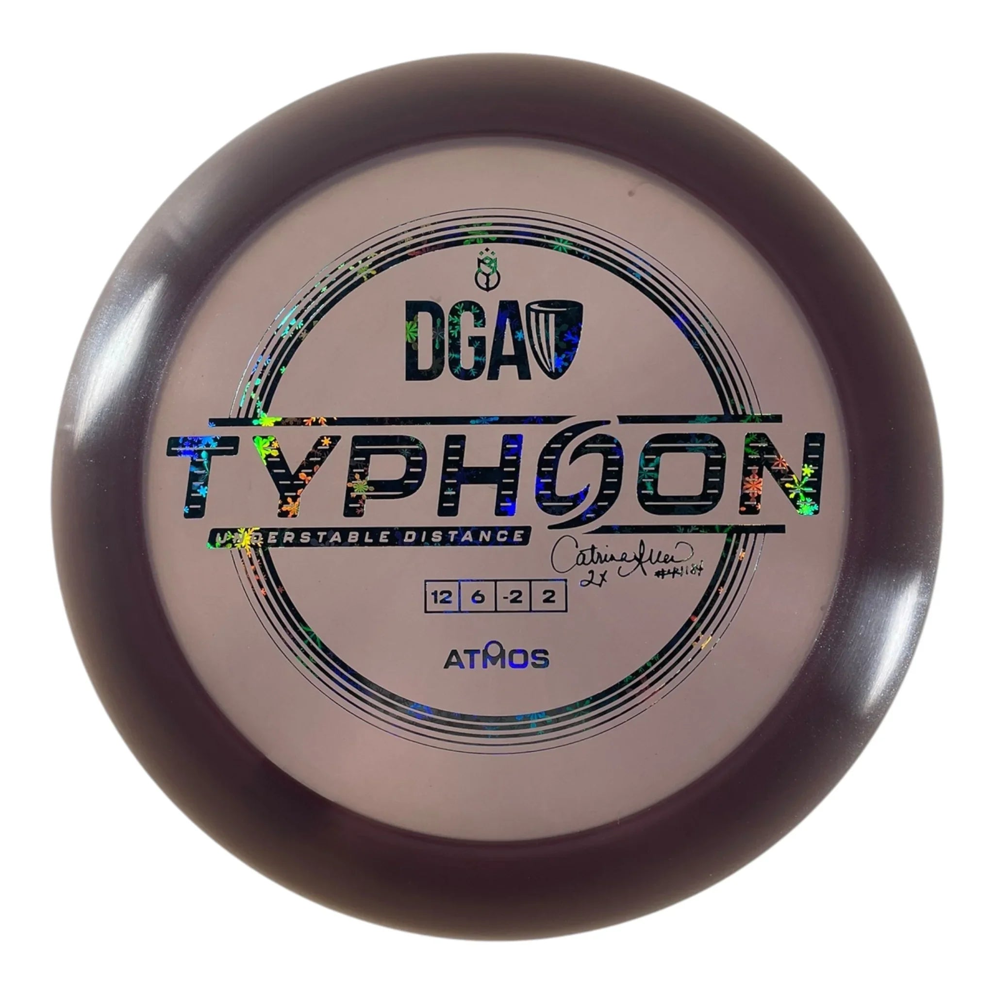 Disc Golf Association Typhoon | Atmos | Purple/Snowflakes 174g (Catrina Allen) Disc Golf