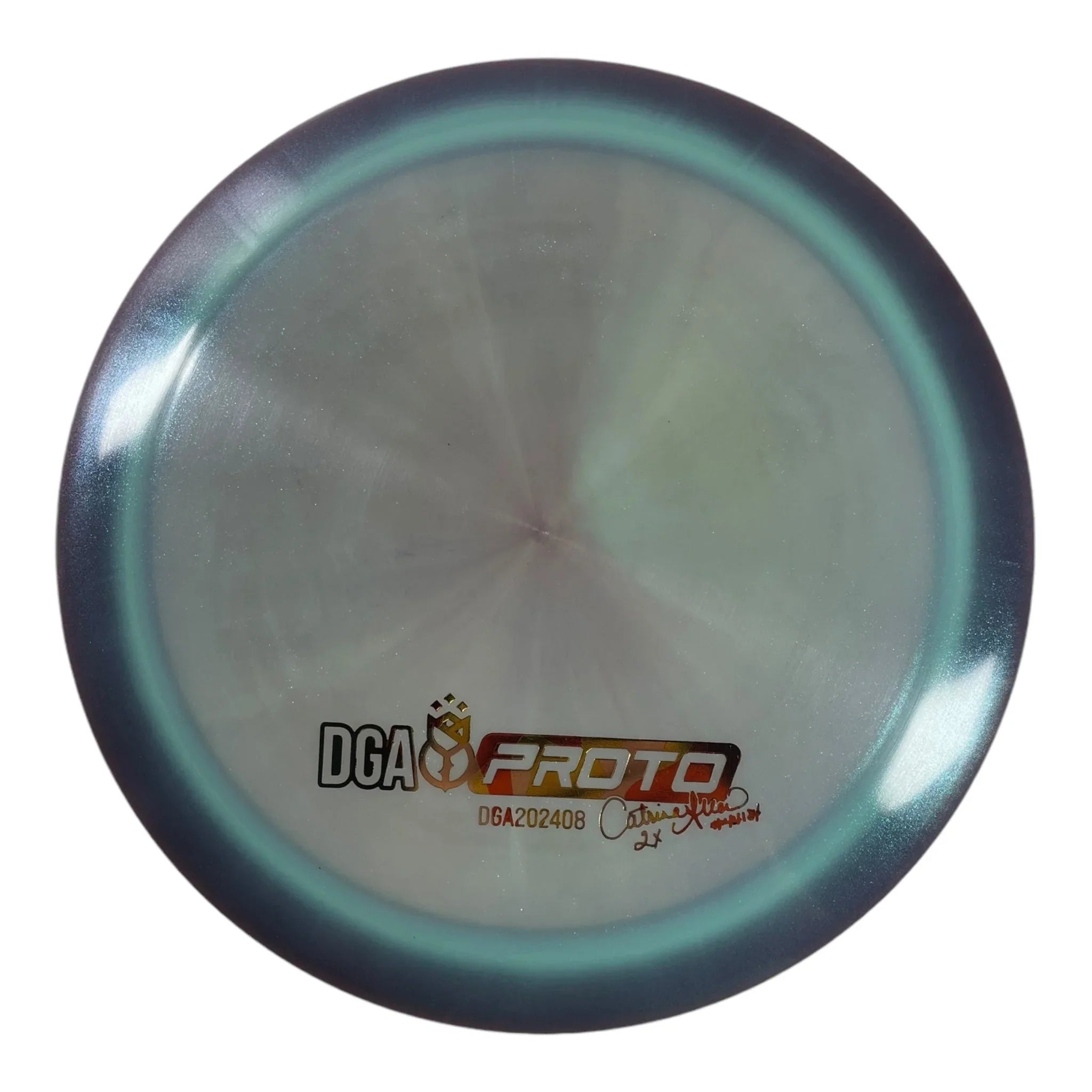Disc Golf Association Catrina Allen Prototype Driver | Experimental Blend | Blue/Orange 172g Disc Golf