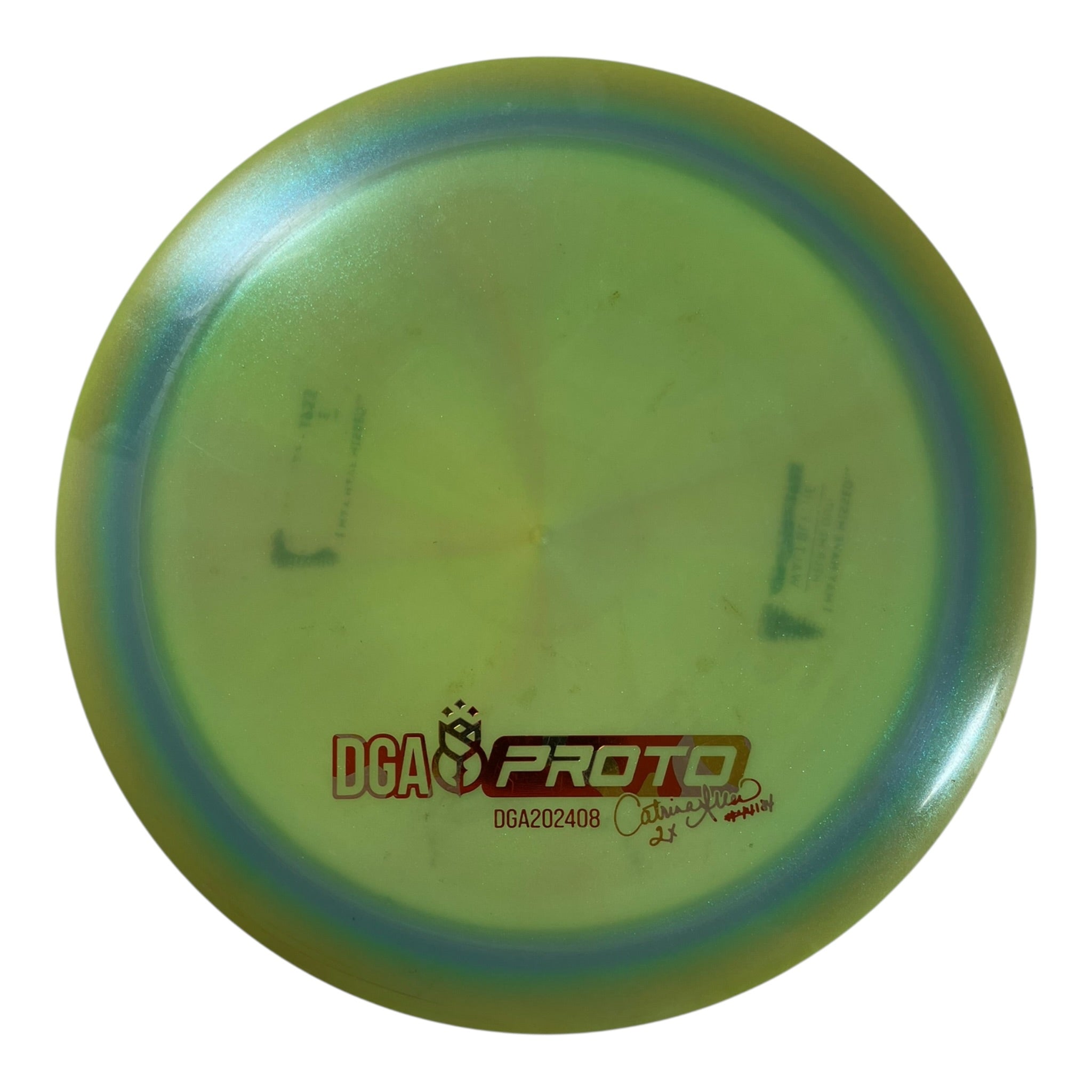 Disc Golf Association Catrina Allen Prototype Driver - Used Good | Experimental Blend | Green/Holo 172g Disc Golf