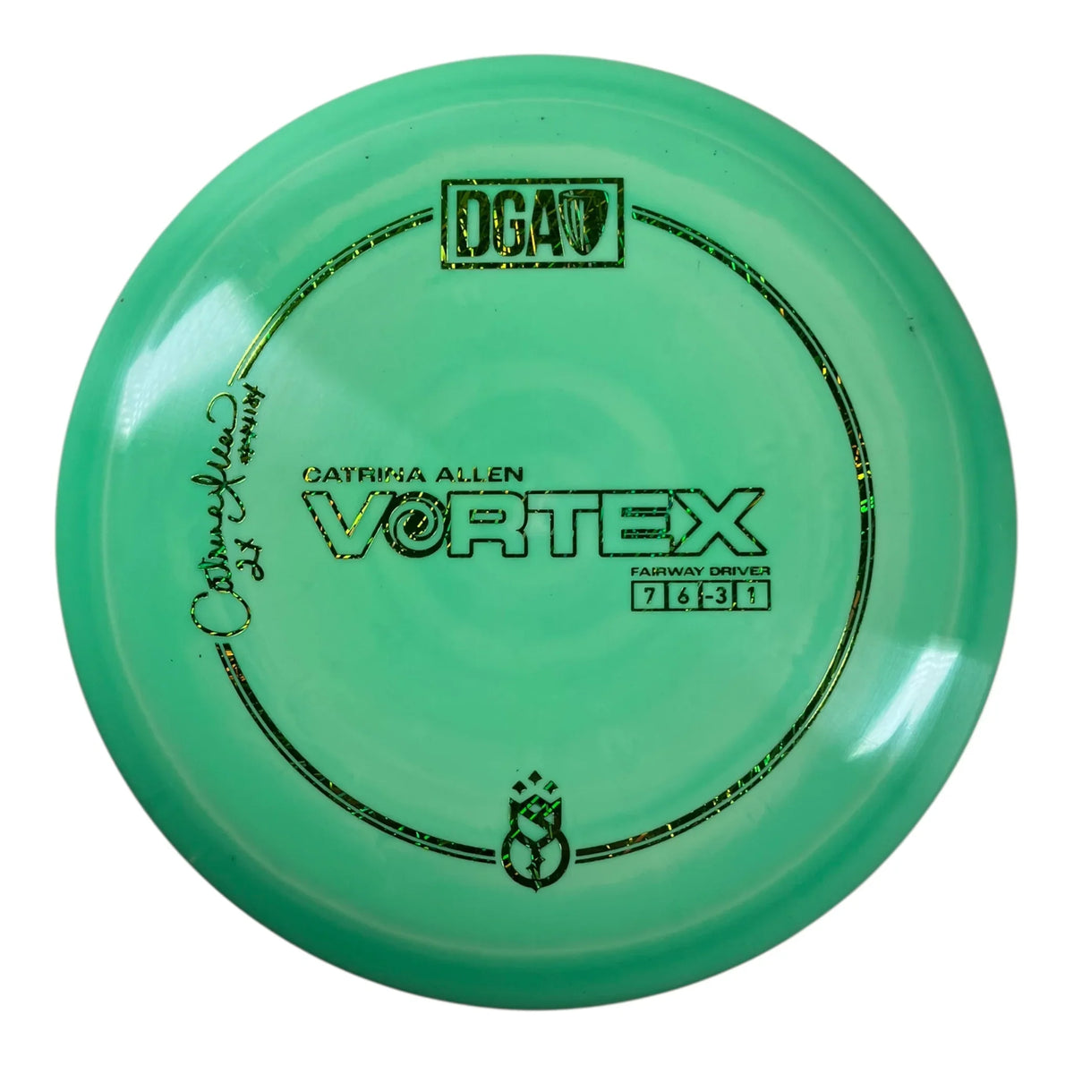 Disc Golf Association Vortex - Used Like New | PL | Green/Gold 173g (Catrina Allen) Disc Golf