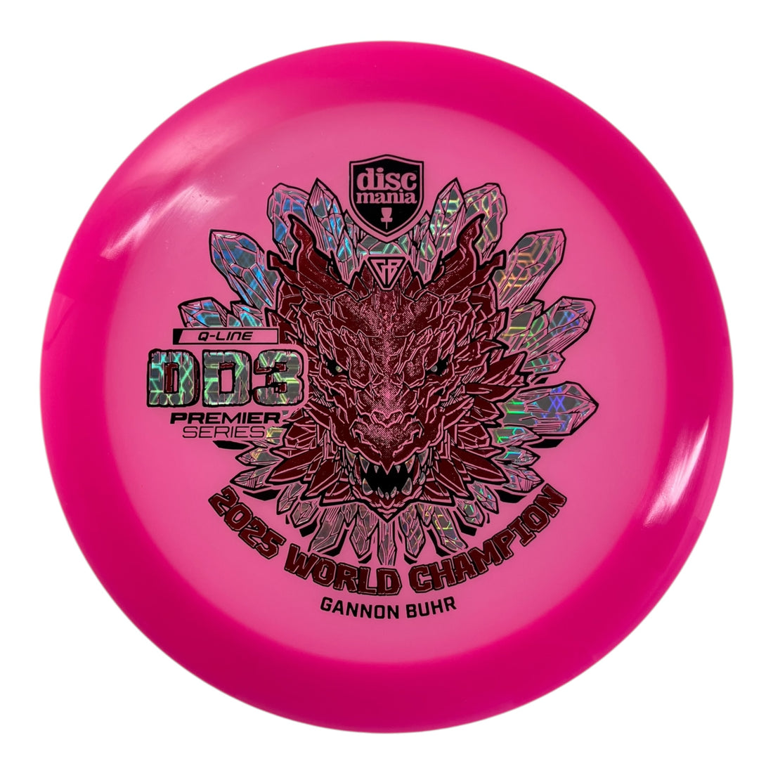 Discmania DD3 | Q-Line | Pink/Red/Holo 175g (Gannon Buhr 2025 World Champ) Disc Golf
