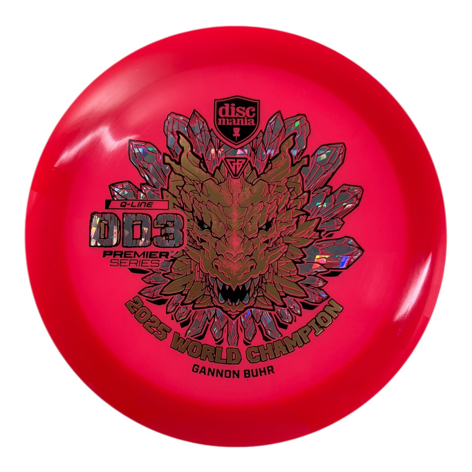 Discmania DD3 | Q-Line | Red/Gold 173g (Gannon Buhr 2025 World Champ) Disc Golf