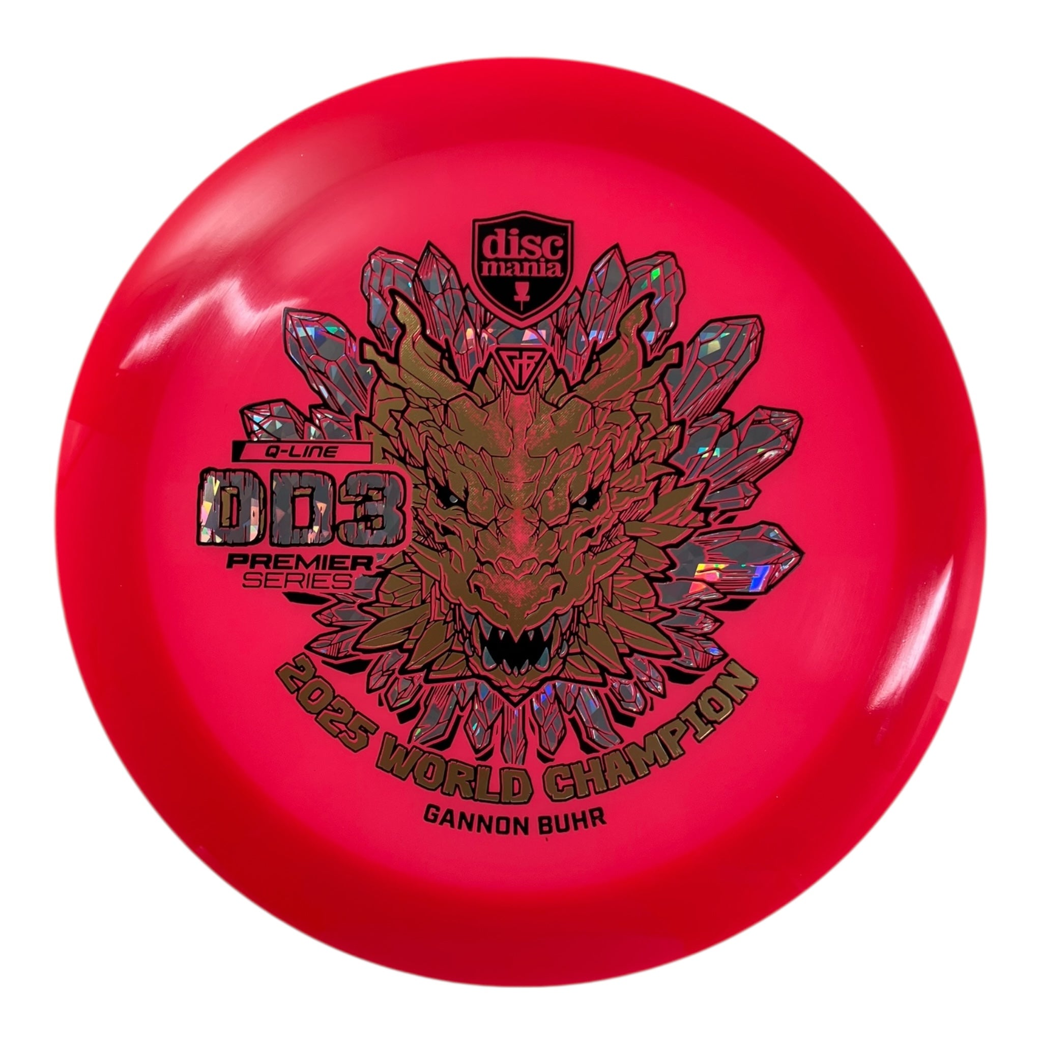 Discmania DD3 | Q-Line | Red/Gold 173g (Gannon Buhr 2025 World Champ) Disc Golf