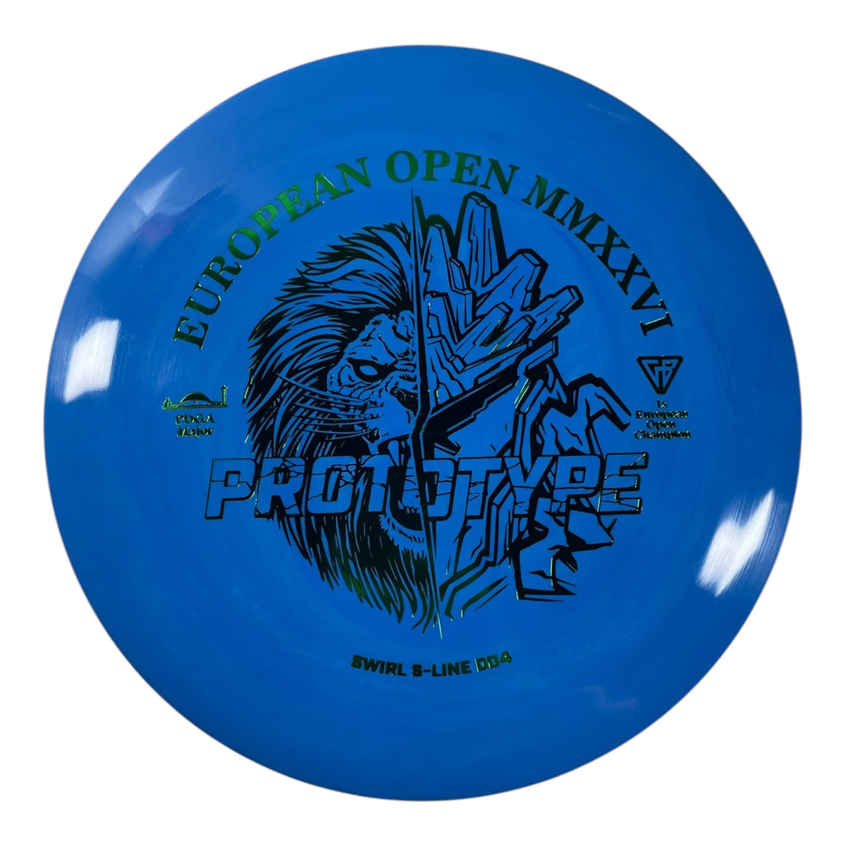 Discmania DD4 | Swirly S-Line | Blue/Green 175g (Prototype) Disc Golf