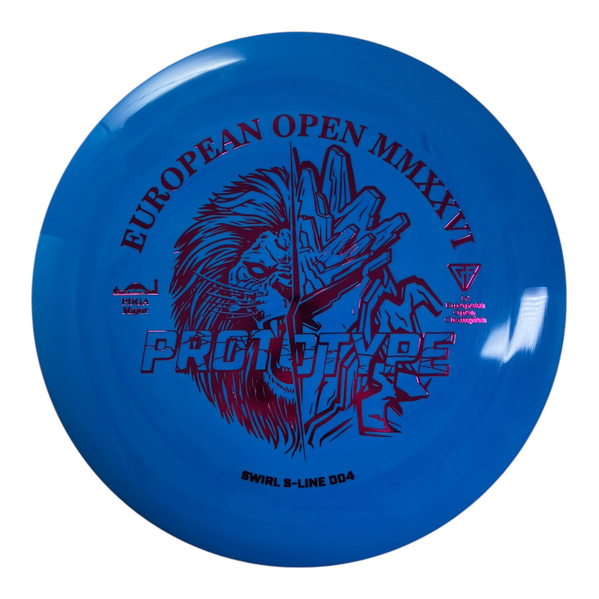 Discmania DD4 | Swirly S-Line | Blue/Purple 173-175g (Prototype) Disc Golf