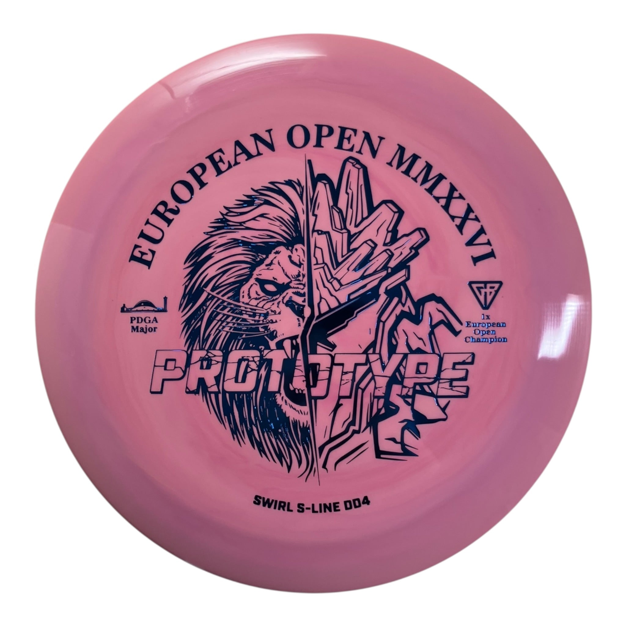 Discmania DD4 | Swirly S-Line | Pink/Blue 175g (Prototype) Disc Golf