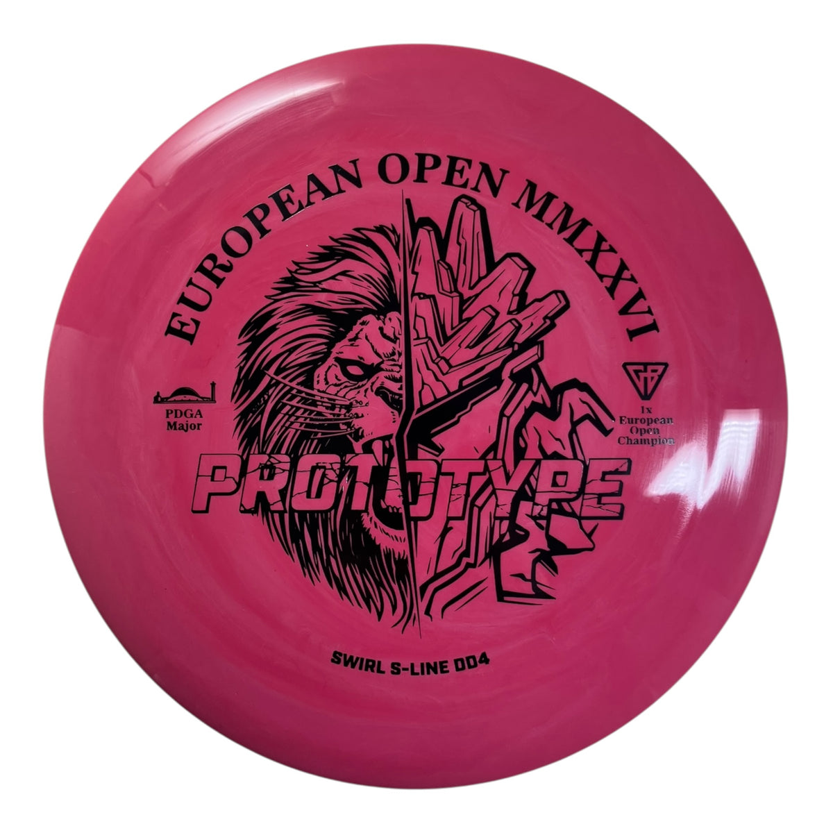 Discmania DD4 | Swirly S-Line | Red/Black 175g (Prototype) Disc Golf