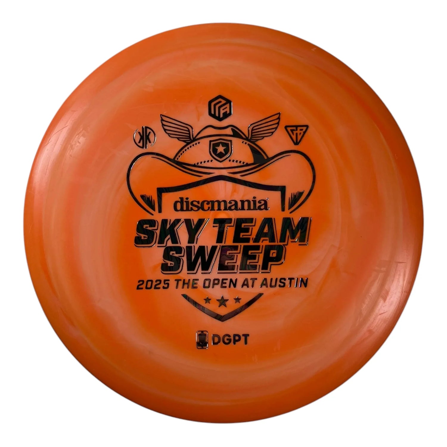 Discmania FD | Flex 2 Swirl D-Line | Orange/Oil Slick 173-174g (Sky Team Sweep) Disc Golf