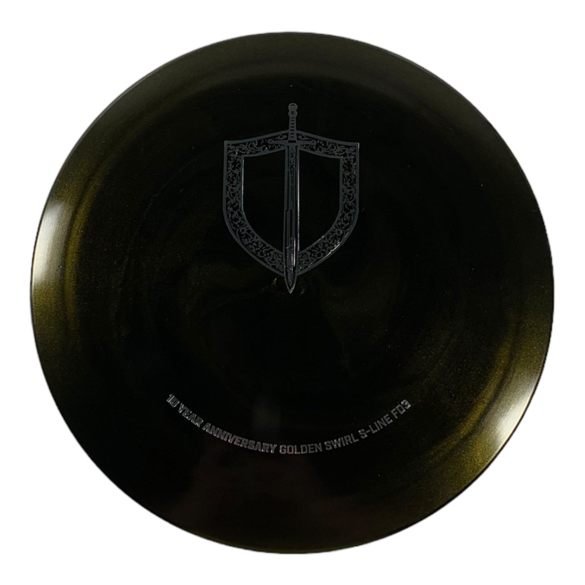 Discmania FD3 | Golden Swirl S - Line | Gold/Silver 175g (10 Year Anniversary) Disc Golf