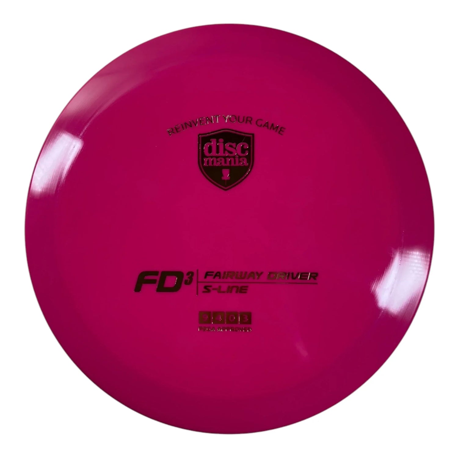 Discmania FD3 | S - Line | Pink/Gold 173g Disc Golf