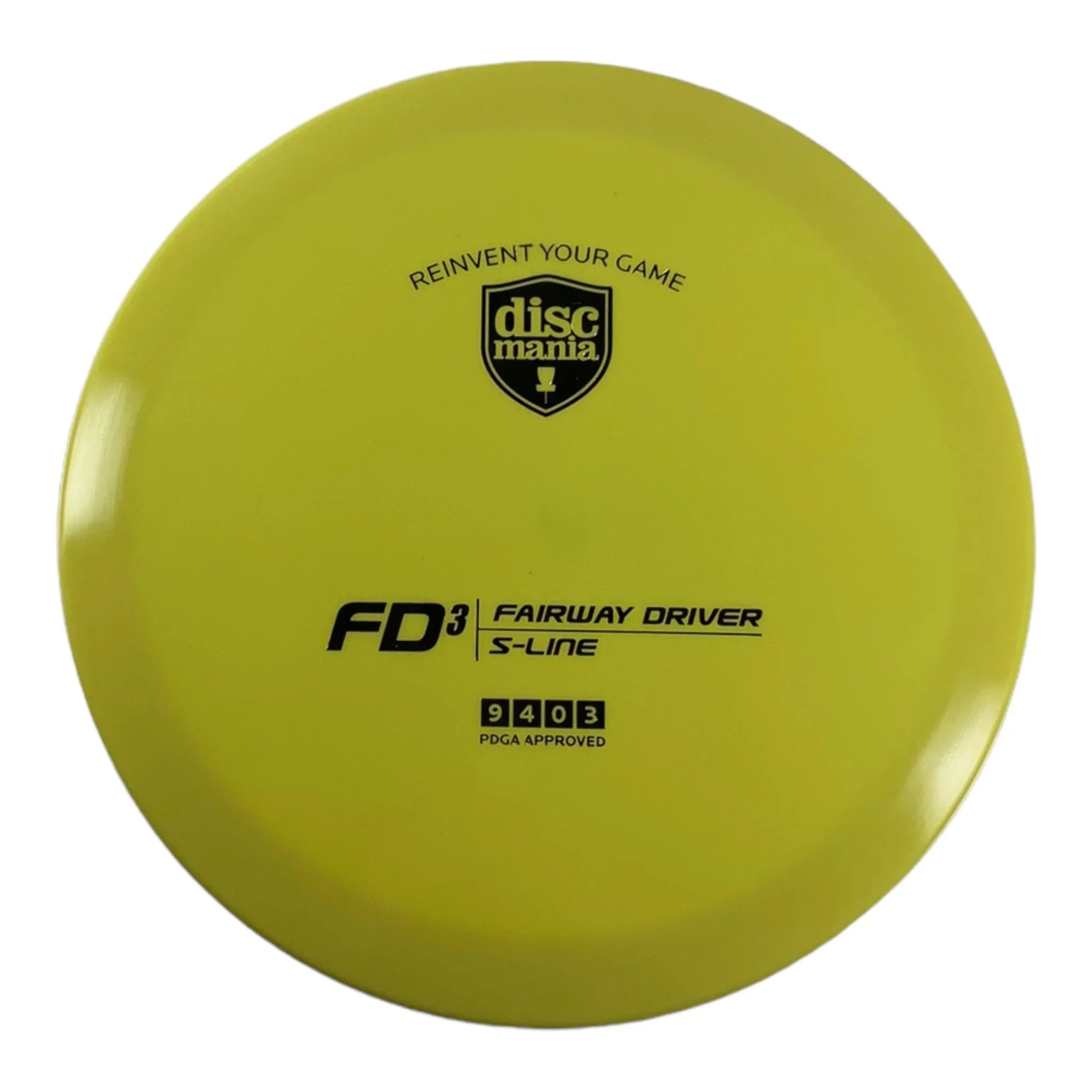 Discmania FD3 | S - Line | Yellow/Silver 168g Disc Golf