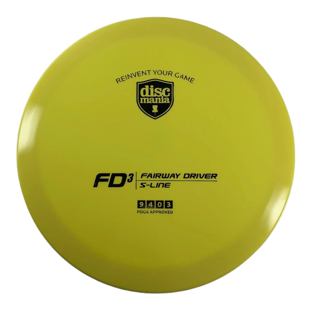 Discmania FD3 | S - Line | Yellow/Silver 170g Disc Golf