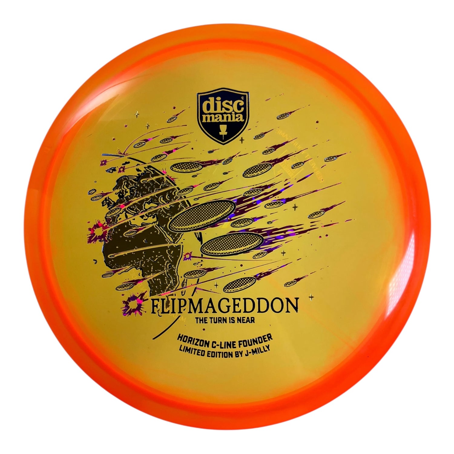 Discmania Founder | Horizon C-Line | Orange/Gold 175g (J-Milly Flipmageddon) Disc Golf