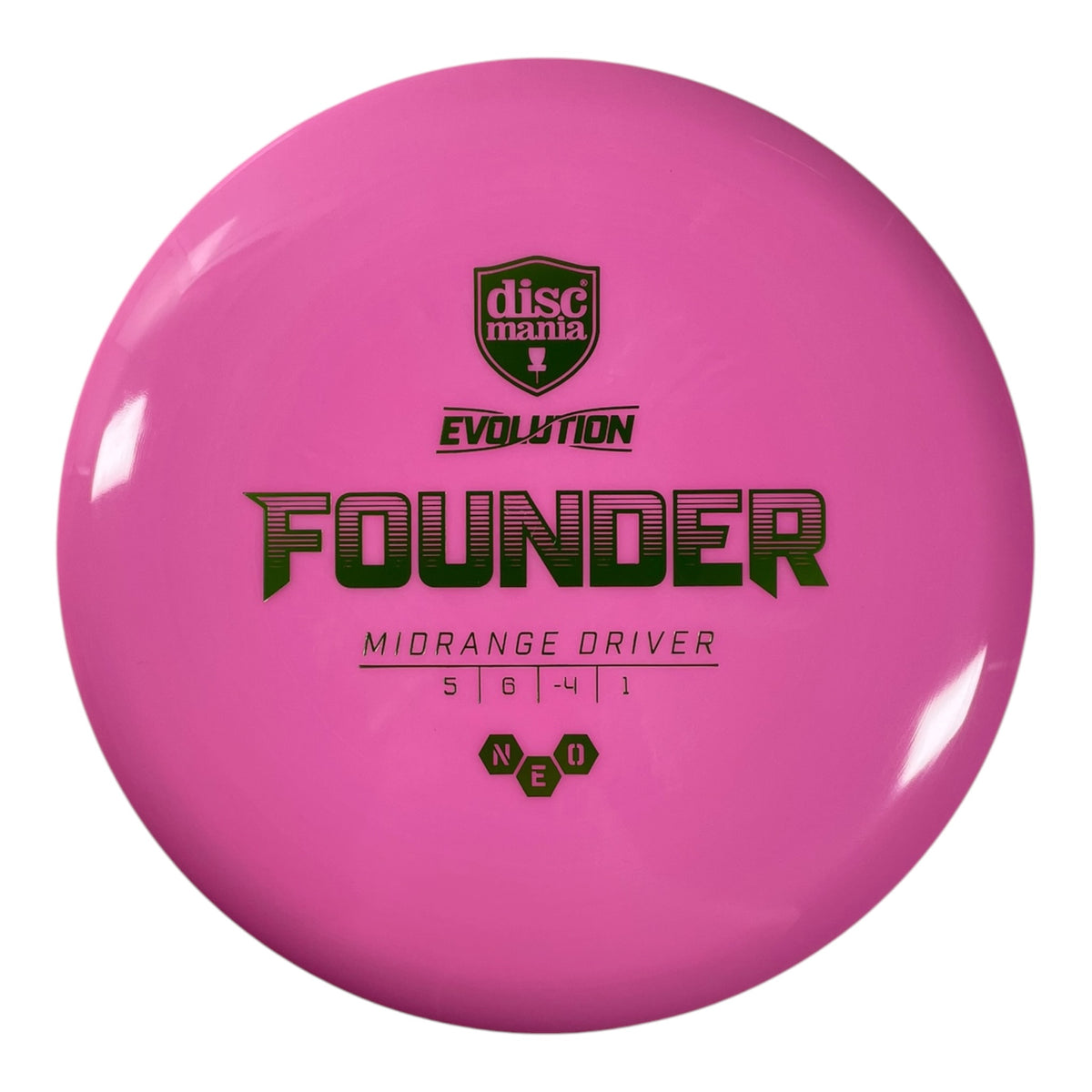 Discmania Founder | Neo | Pink/Green 175g Disc Golf