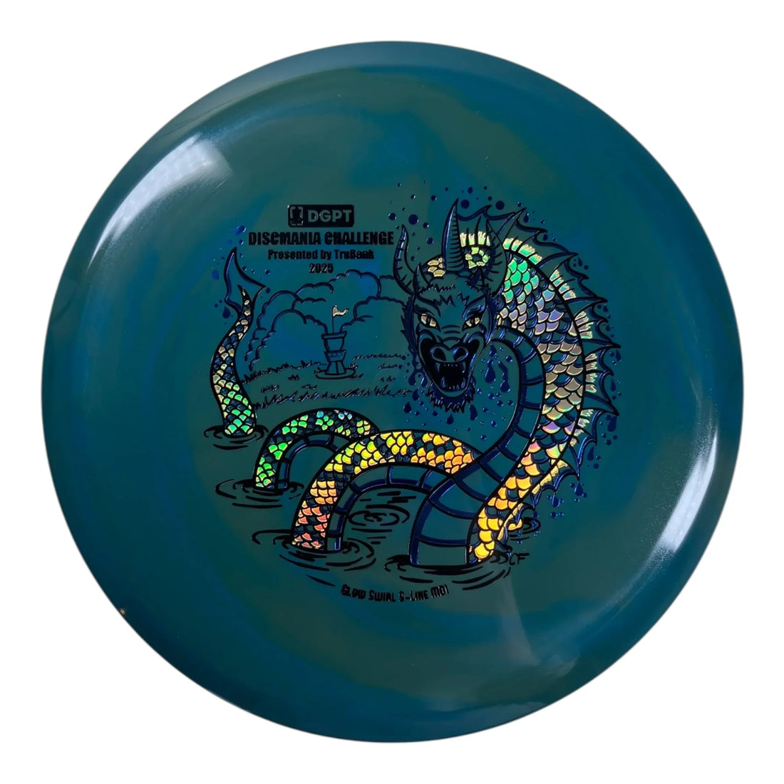 Discmania MD1 | Glow Swirl S-Line | Blue/Gold 177g (Discmania Challenge) Disc Golf