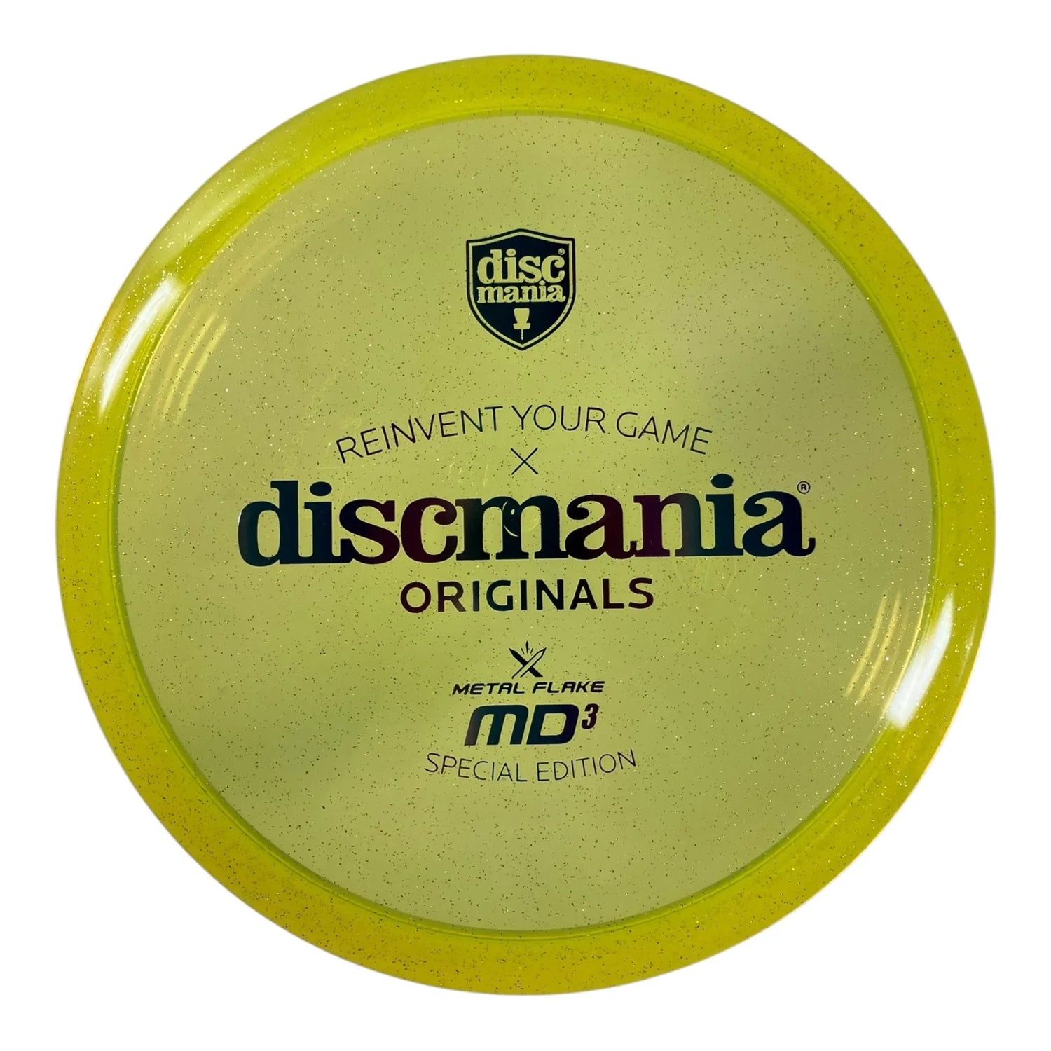 Discmania MD3 | Metal Flake C-Line | Yellow/Multi 178-179g (Special Edition) Disc Golf