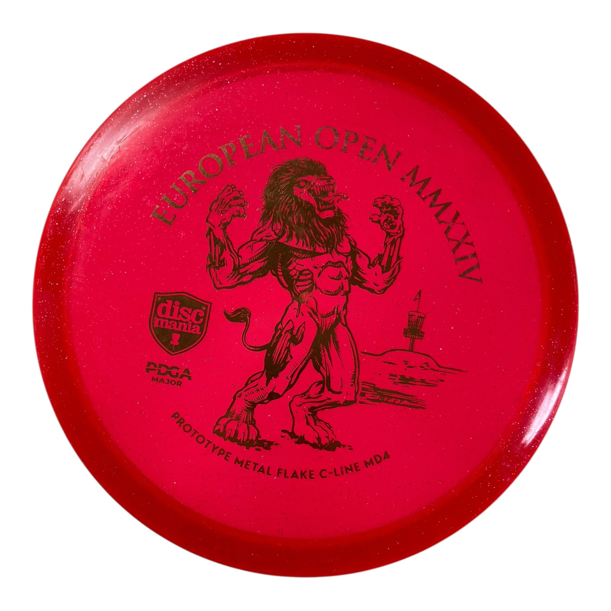 Discmania MD4 - Used Excellent | Metal Flake C-Line | Red/Gold 177g (European Open) Disc Golf