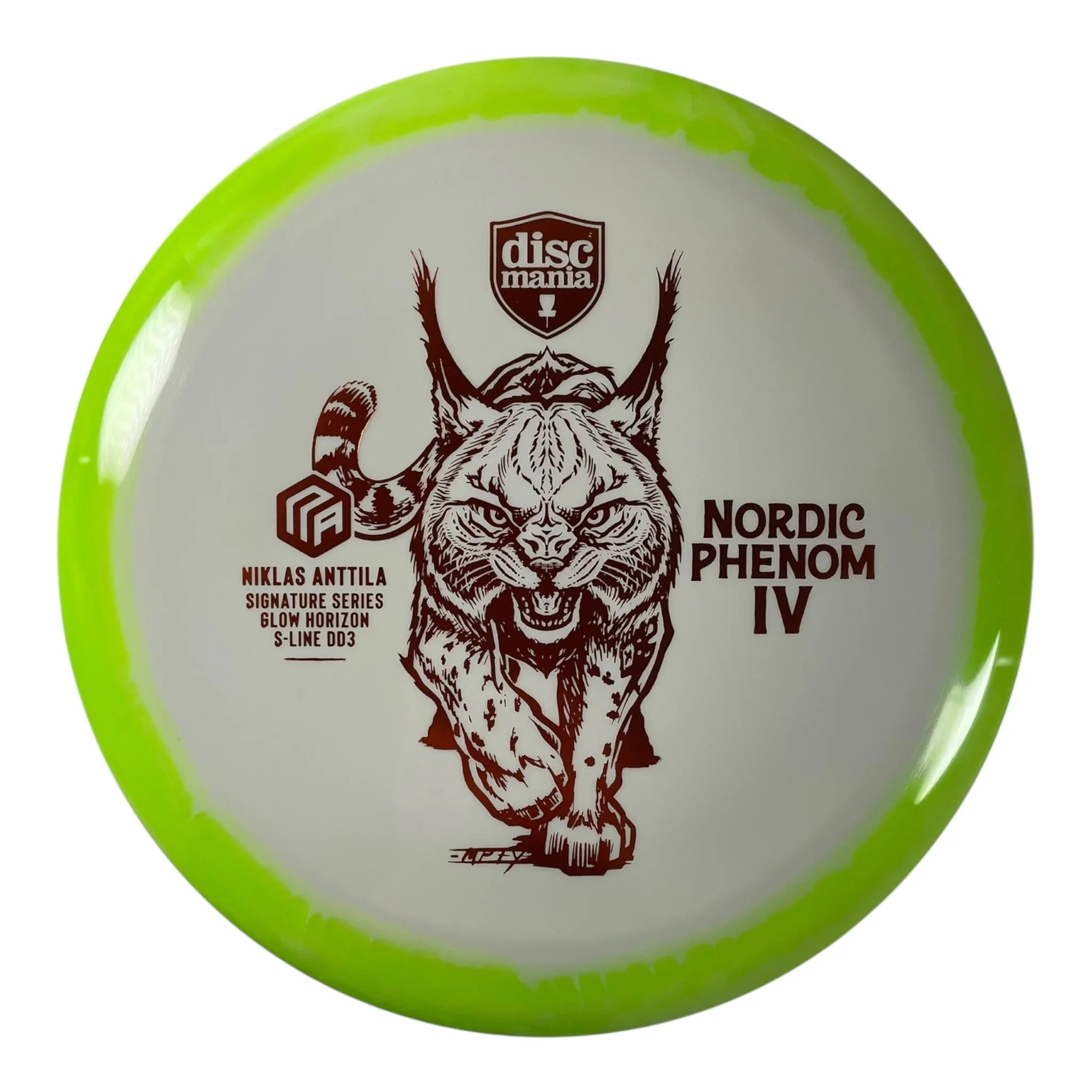 Discmania Nordic Phenom 4 - DD3 | Glow Horizon S-Line | Green/Orange 175g (Niklas Anttila) Disc Golf