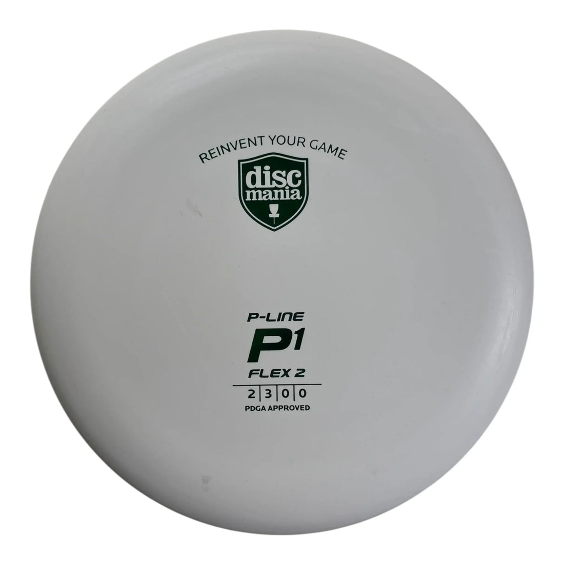 Discmania P1 | P-Line Flex 2 | White/Green 174g Disc Golf