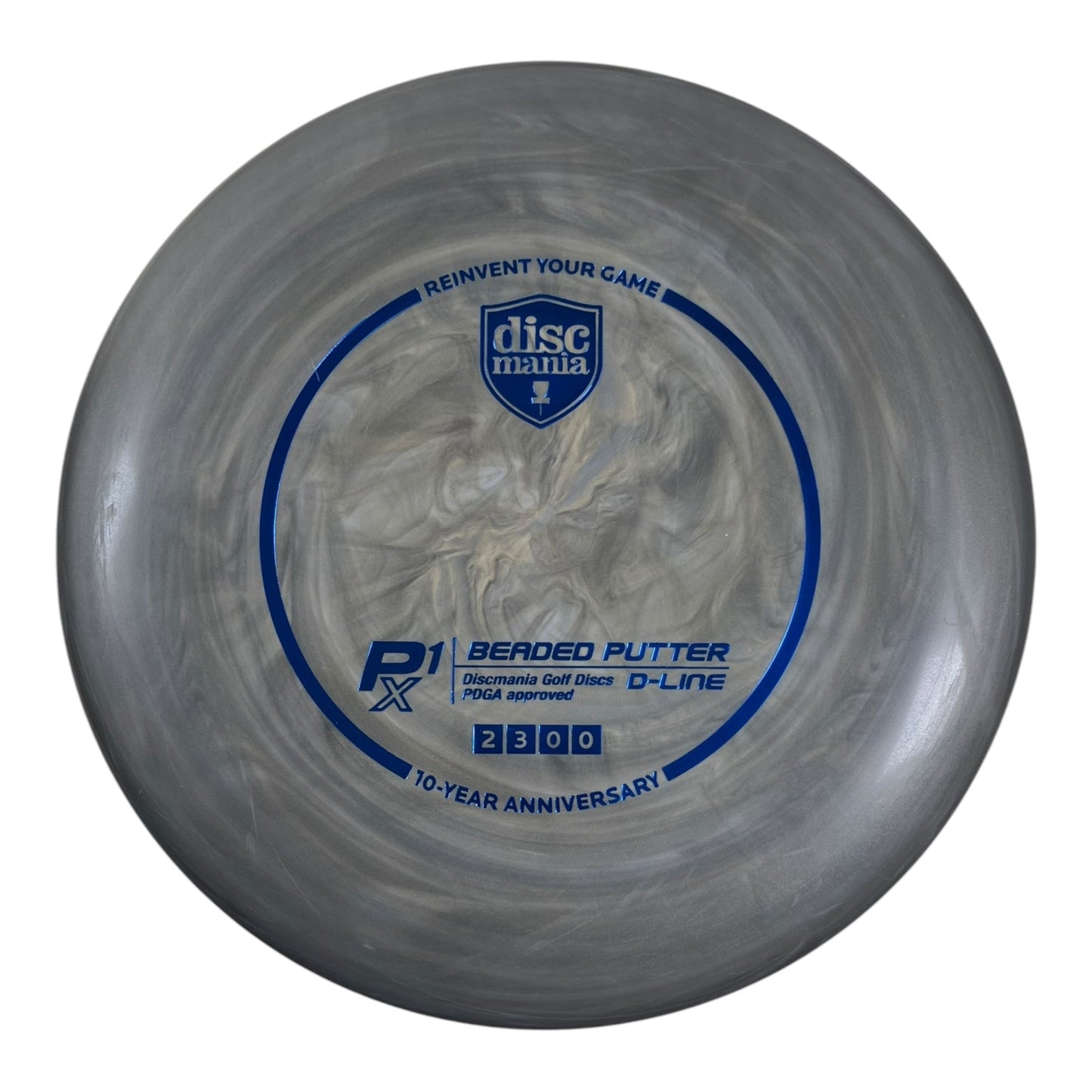 Discmania P1x | D - Line Flex 2 Swirl | Grey/Blue 173g (10 Year Anniversary) Disc Golf