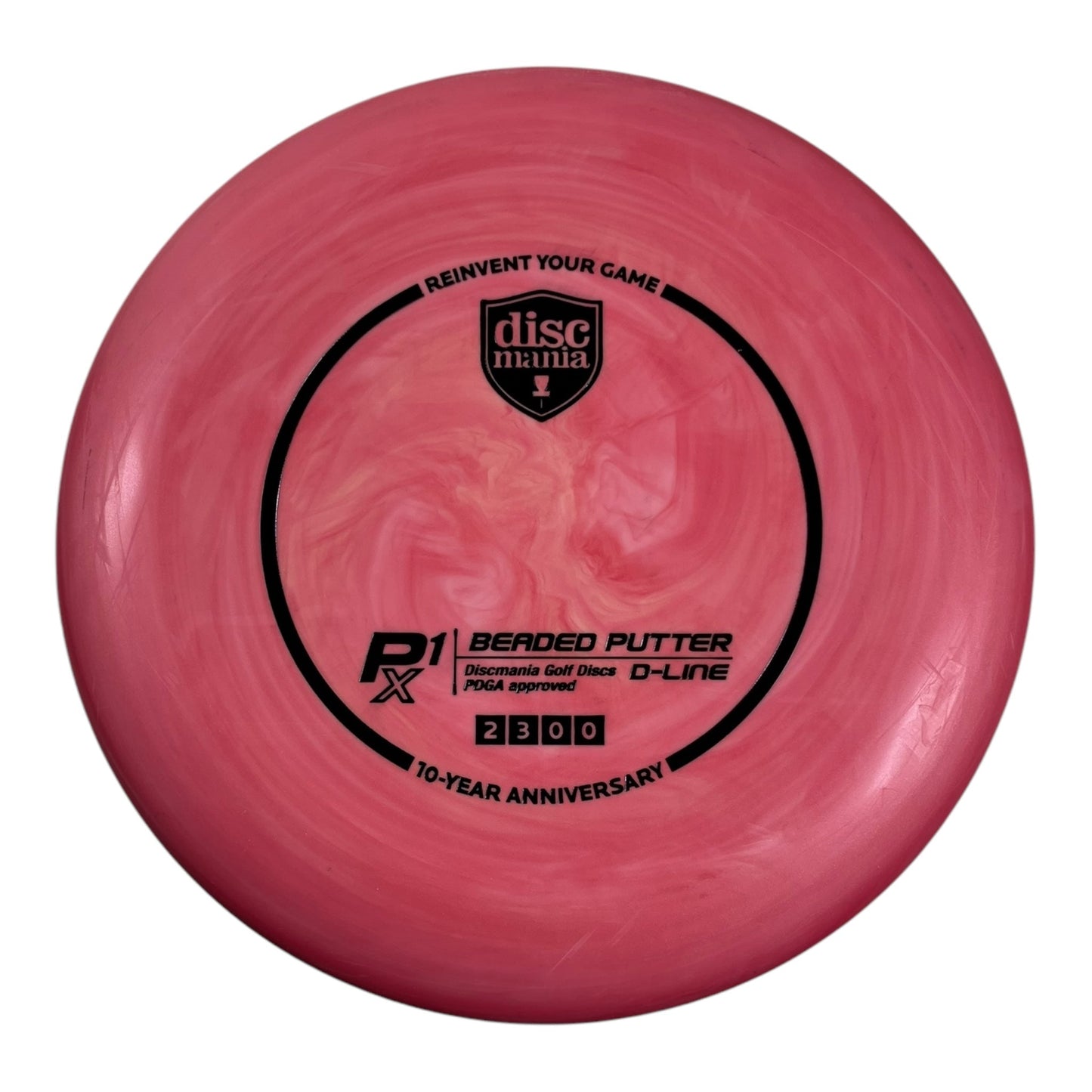 Discmania P1x | D - Line Flex 2 Swirl | Red/Black 173g (10 Year Anniversary) Disc Golf