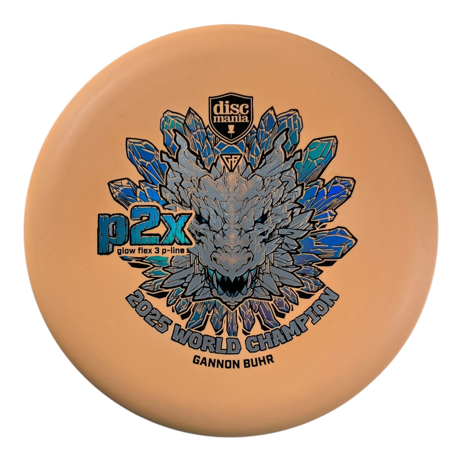 Discmania P2X | P-Line Flex 3 Glow | Orange/Blue 174g (Gannon Buhr World Champ 2025) Disc Golf