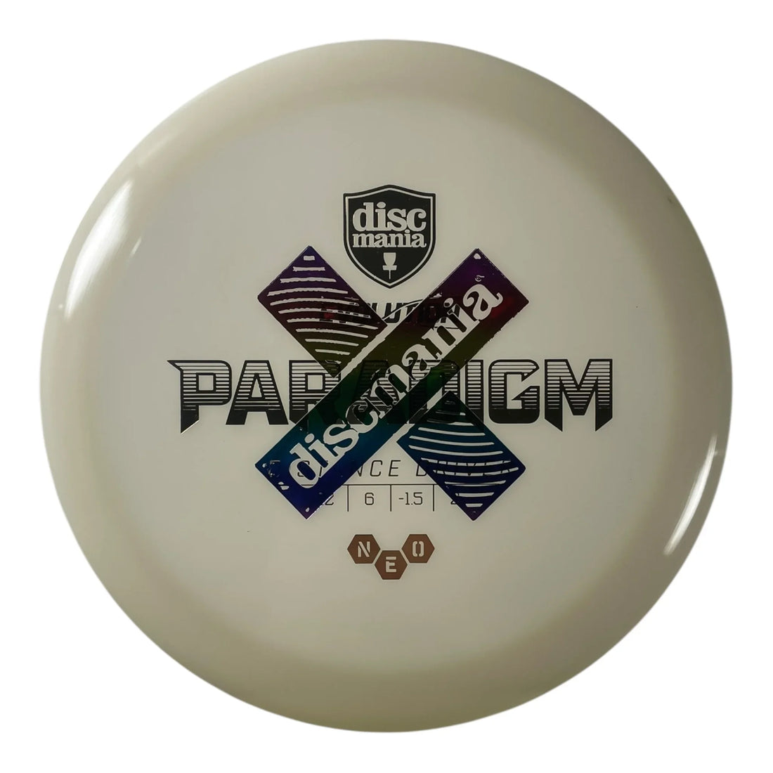 Discmania Paradigm | Neo | White/Rainbow 174g (X-Out) Disc Golf