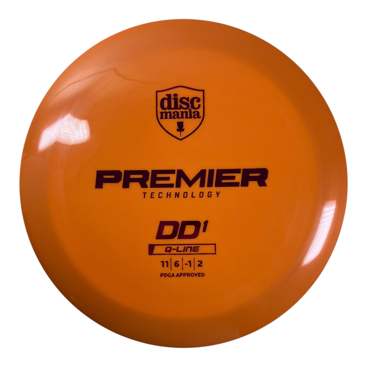 Discmania Premier DD1 | Q-Line | Orange/Purple 167-173g Disc Golf