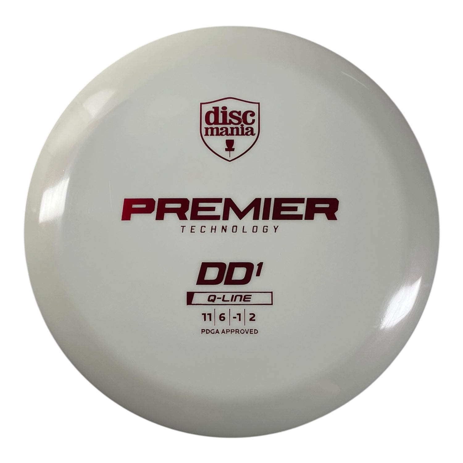 Discmania DD1 | Q-Line Premier | White/Red 174-176g Disc Golf