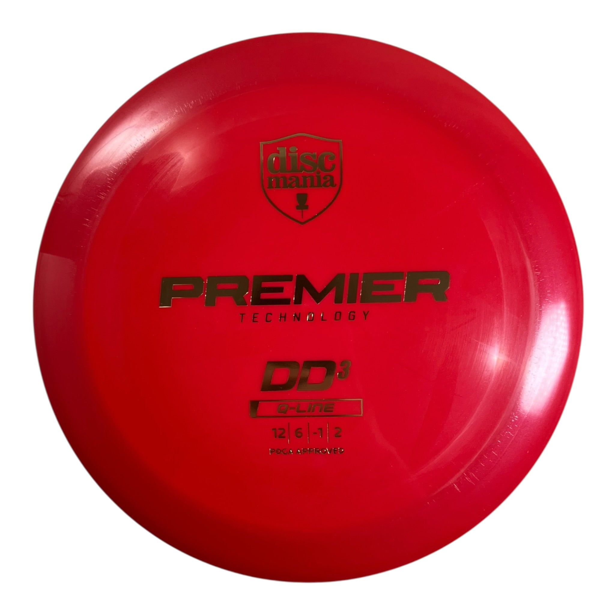 Discmania DD3 | Q-Line Premier | Red/Gold 173-174g Disc Golf