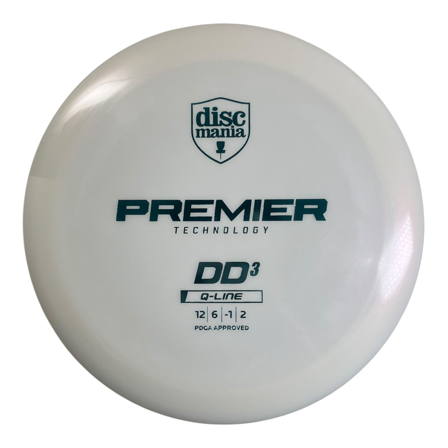 Discmania DD3 | Q-Line Premier | White/Teal 173-175g Disc Golf