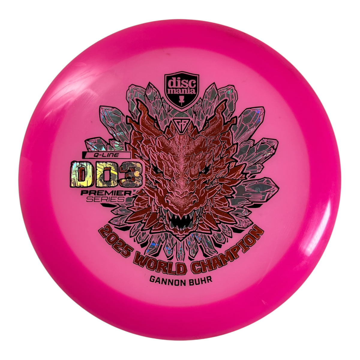 Discmania Premier DD3 - Used Excellent | Q-Line | Pink/Holo 175g (Gannon Buhr) Disc Golf