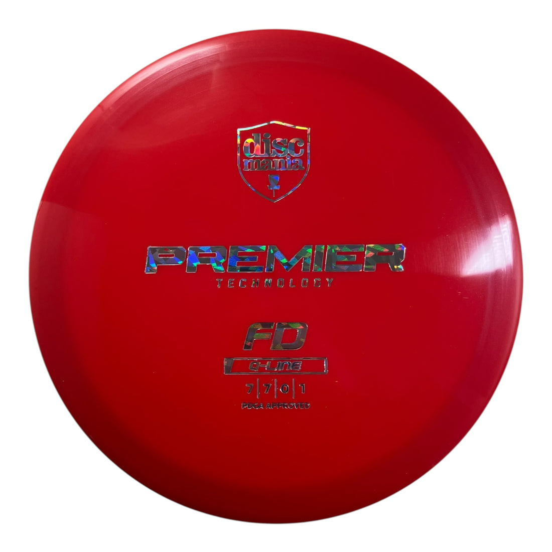 Discmania FD | Q-Line Premier | Red/Holo 174-176g Disc Golf