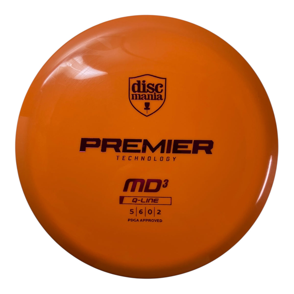 Discmania Premier MD3 | Q-Line | Orange/Purple 178g Disc Golf