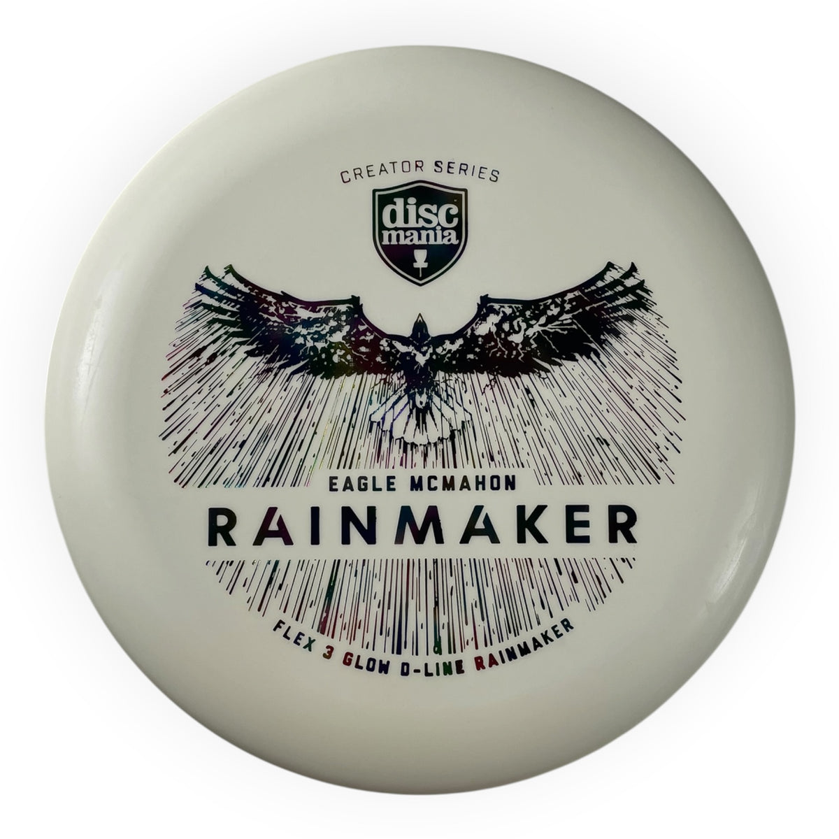 Discmania Rainmaker | Glow D-Line Flex 3 | White/Jellybean 174g Disc Golf