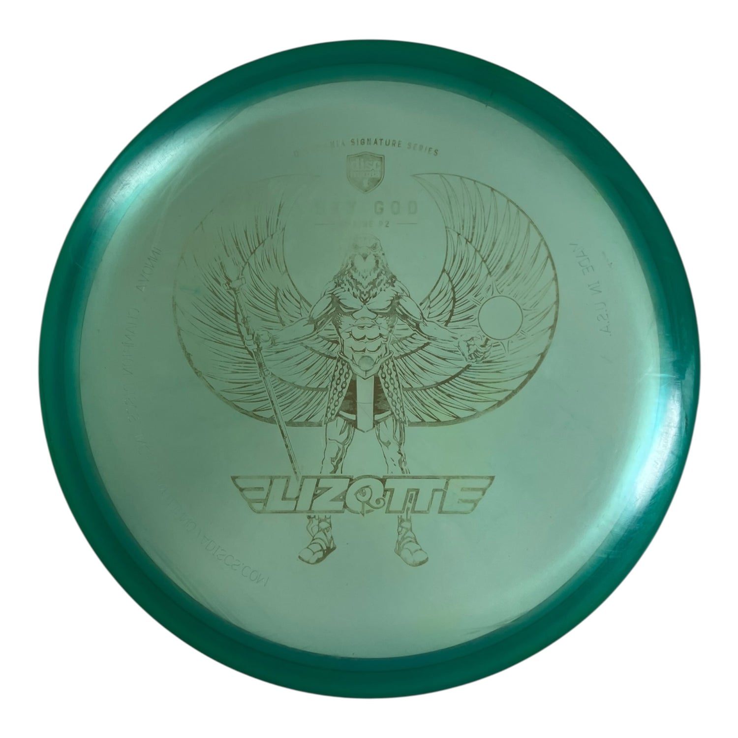 Discmania Sky God - P2 - Used Fair | C-Line | Teal/Gold 177g (Innova Made Simon Lizotte) Disc Golf