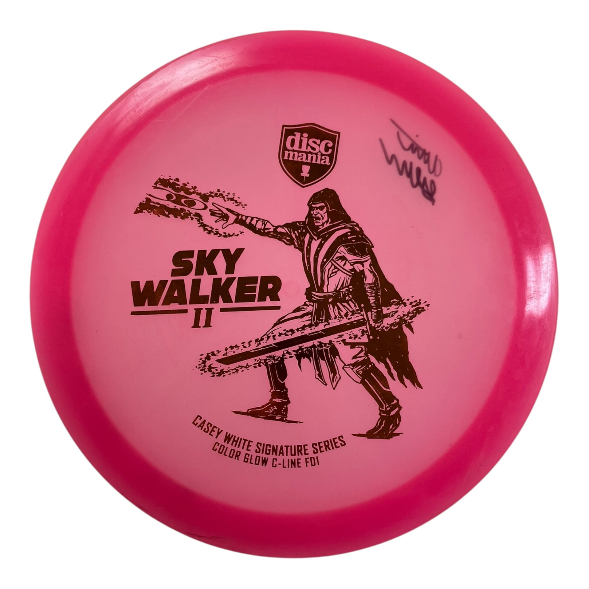 Discmania Sky Walker II - FD1 - Used Good | Color Glow C-Line | Pink/Bronze 174g Disc Golf