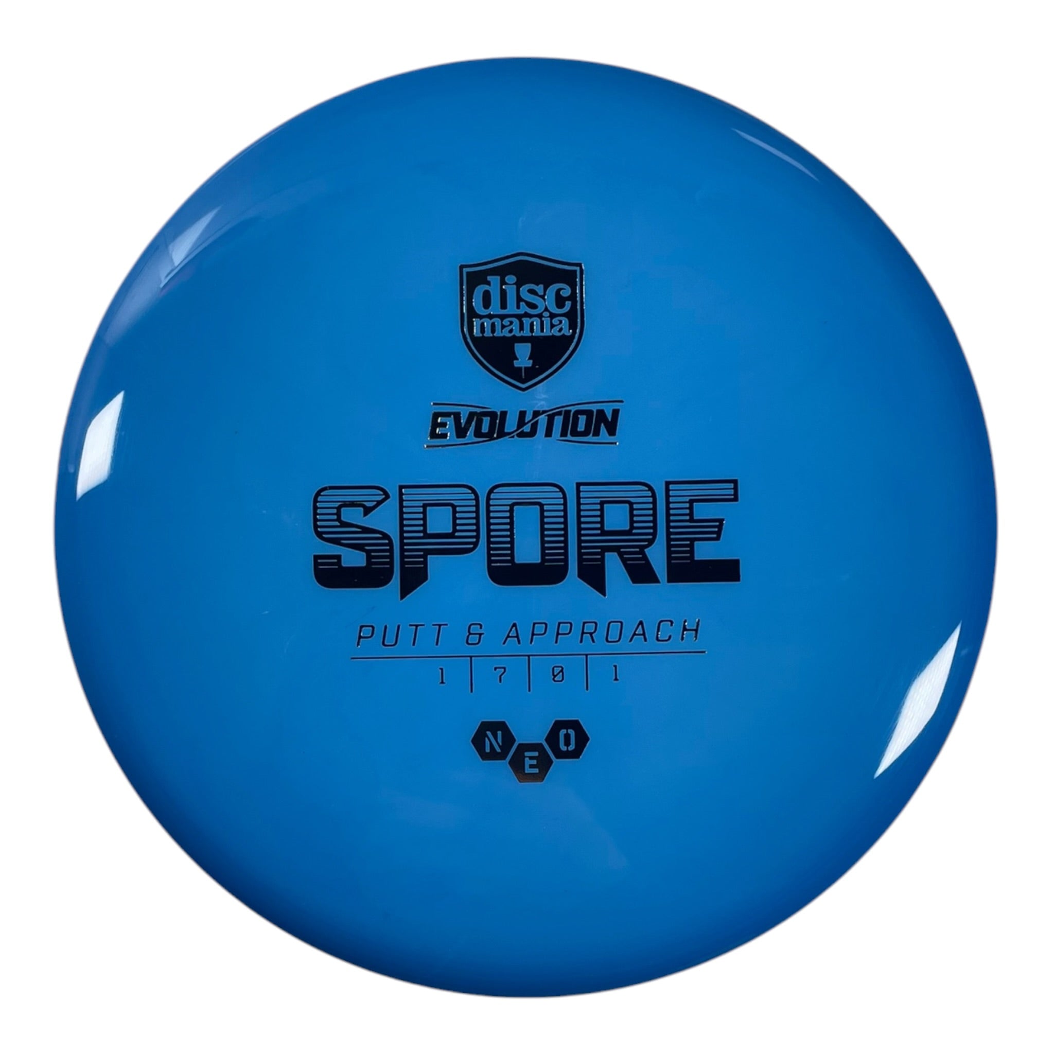 Discmania Spore | Neo Soft | Blue/Gold 157g Disc Golf