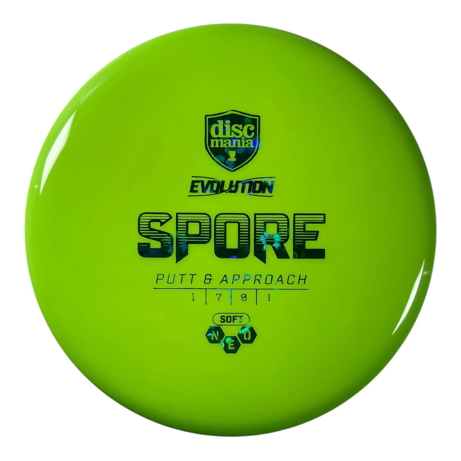 Discmania Spore | Neo Soft | Green/Flowers 157g Disc Golf