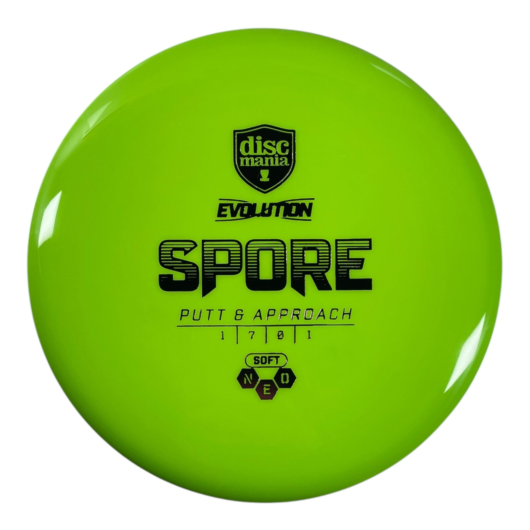 Discmania Spore | Neo Soft | Green/Pink 156g Disc Golf