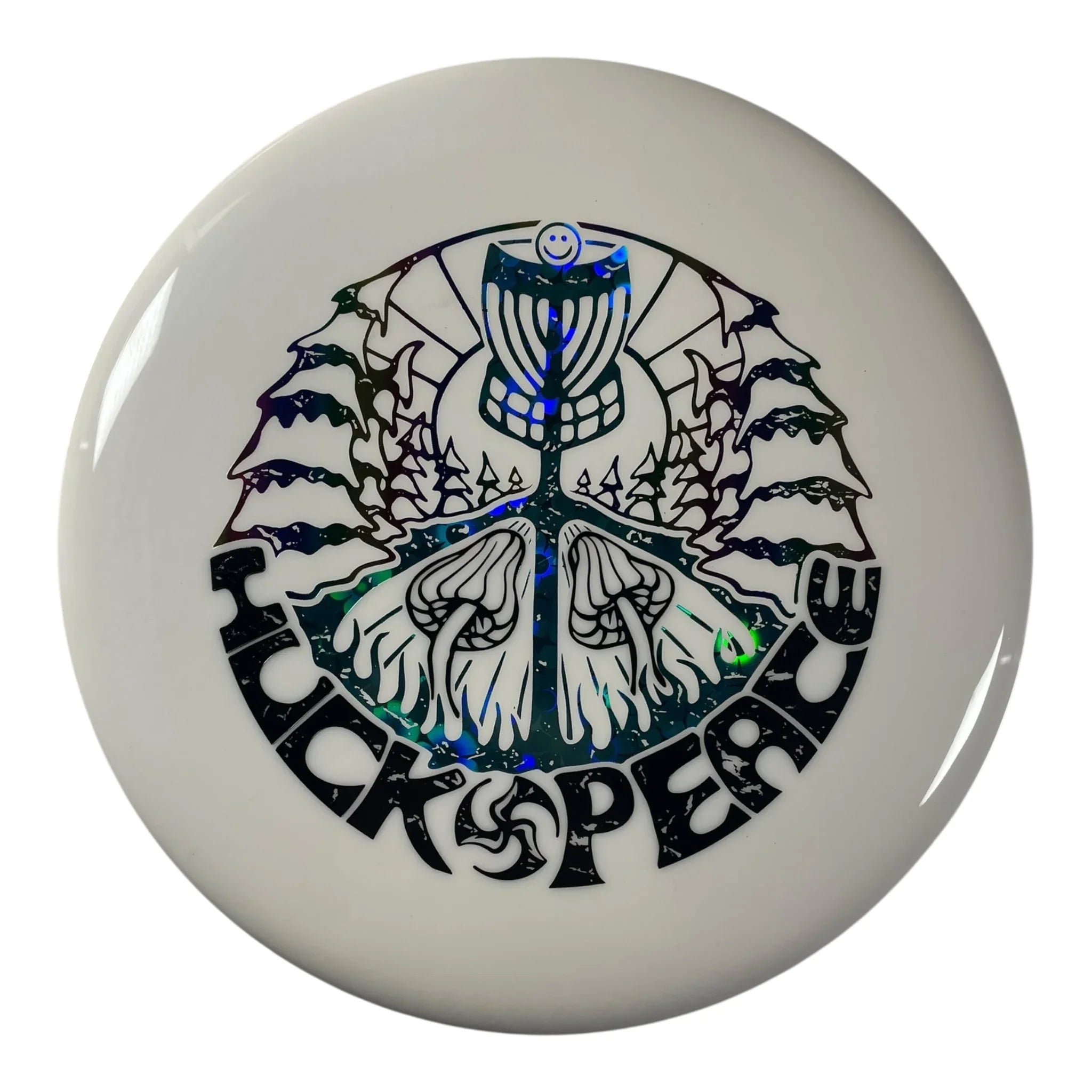 Discmania Spore | Neo Soft | White/Flowers 157g (Huk Peace) Disc Golf