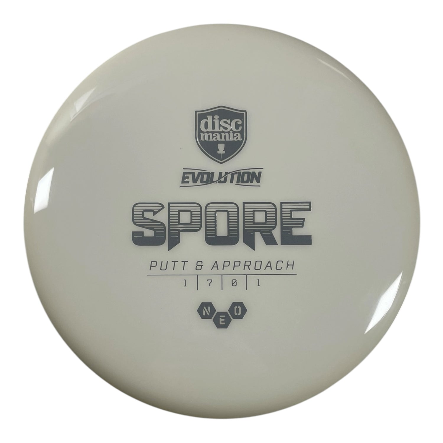 Discmania Spore | Neo Soft | White/Silver 158g Disc Golf