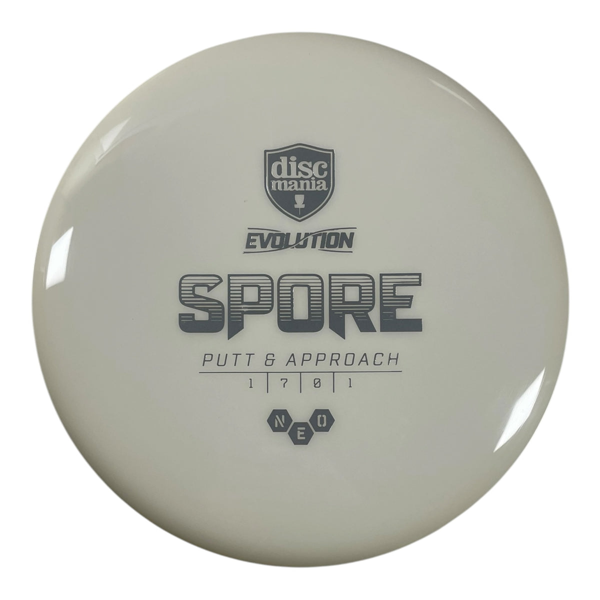 Discmania Spore | Neo Soft | White/Silver 158g Disc Golf