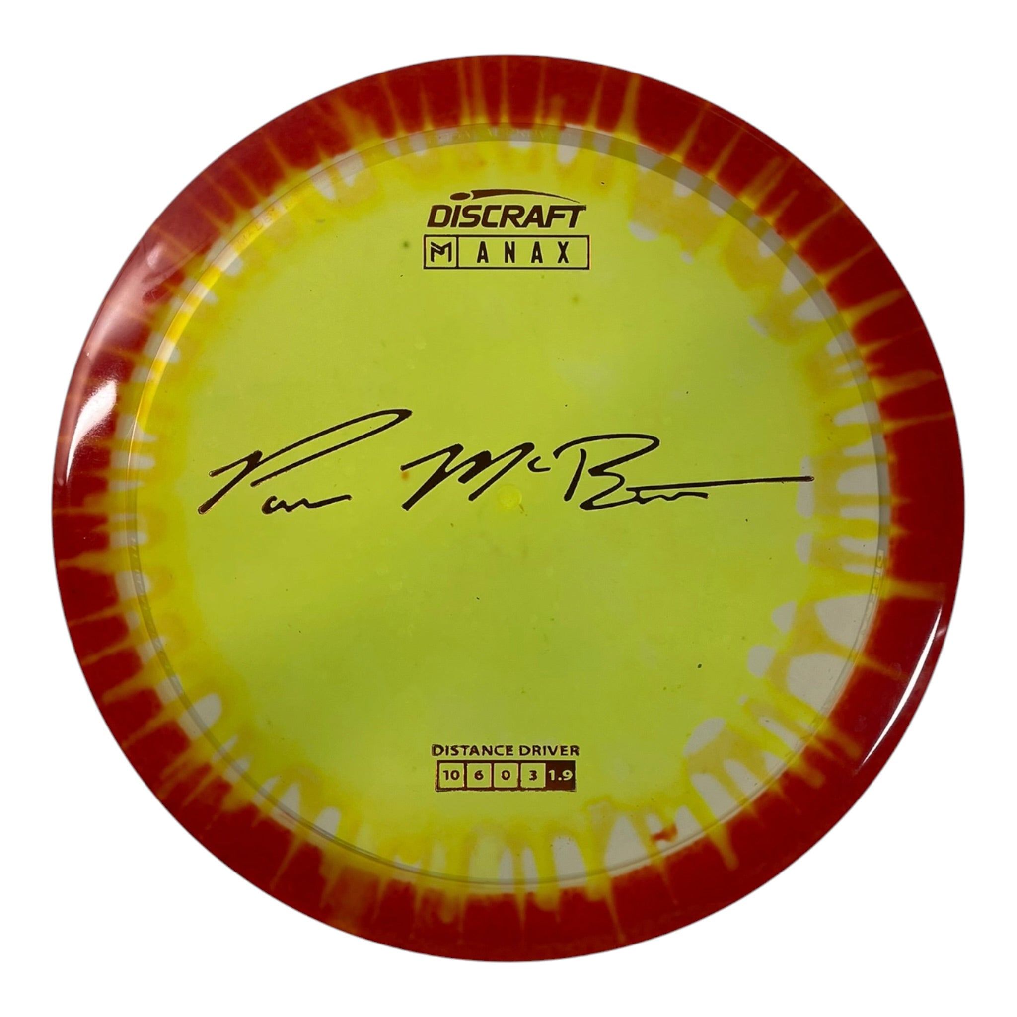 Discraft Anax | Z Line Fly Dye | Yellow/Orange 172g (Paul McBeth) Disc Golf