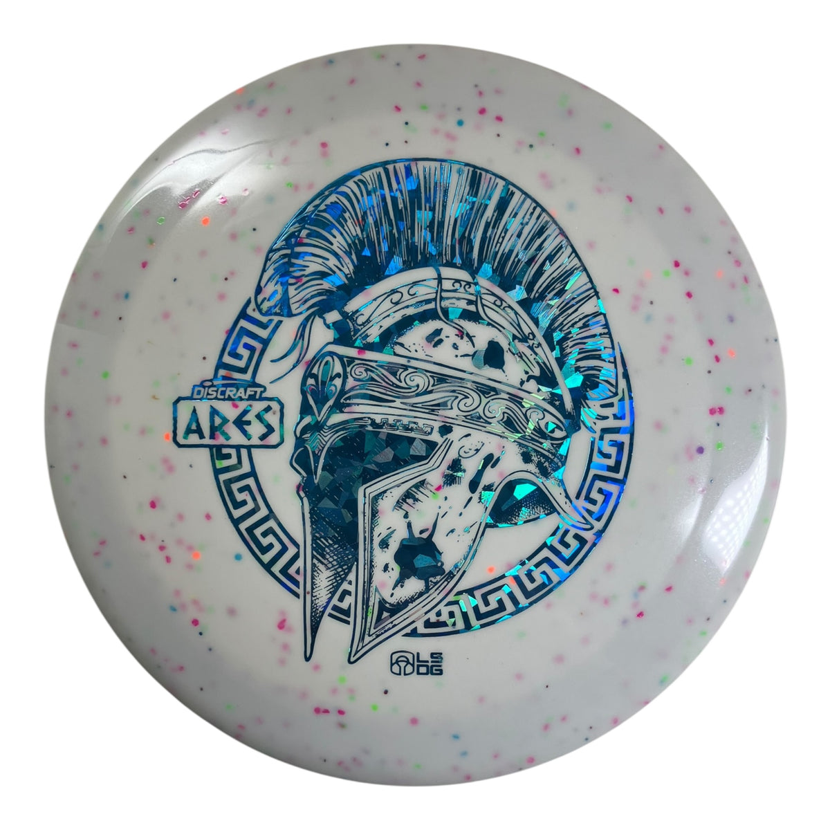 Discraft Ares | Confetti ESP Glo | White/Blue 171-174g (Ledgestone 2026) Disc Golf