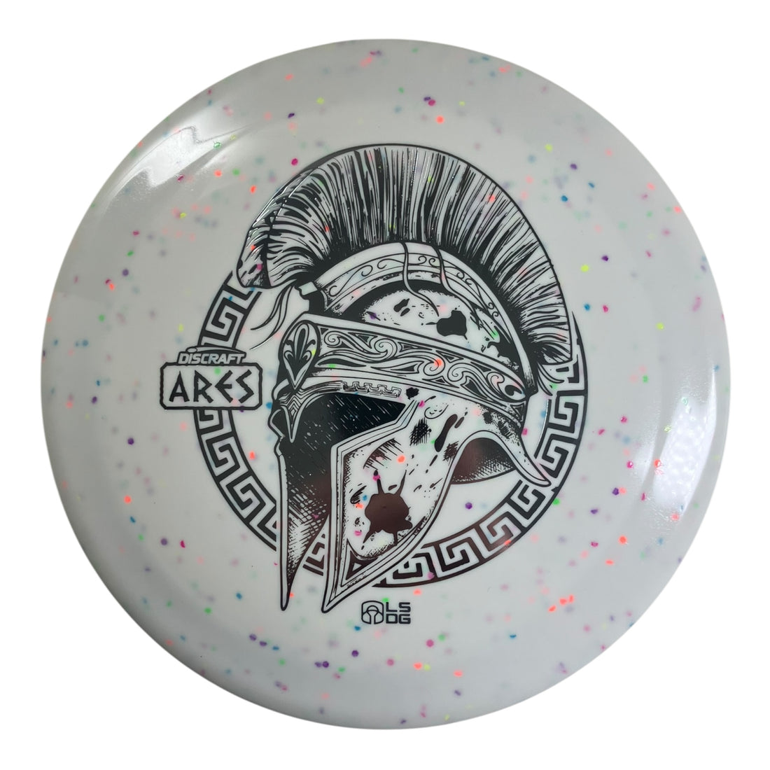Discraft Ares | Confetti ESP Glo | White/Silver 174g (Ledgestone 2026) Disc Golf