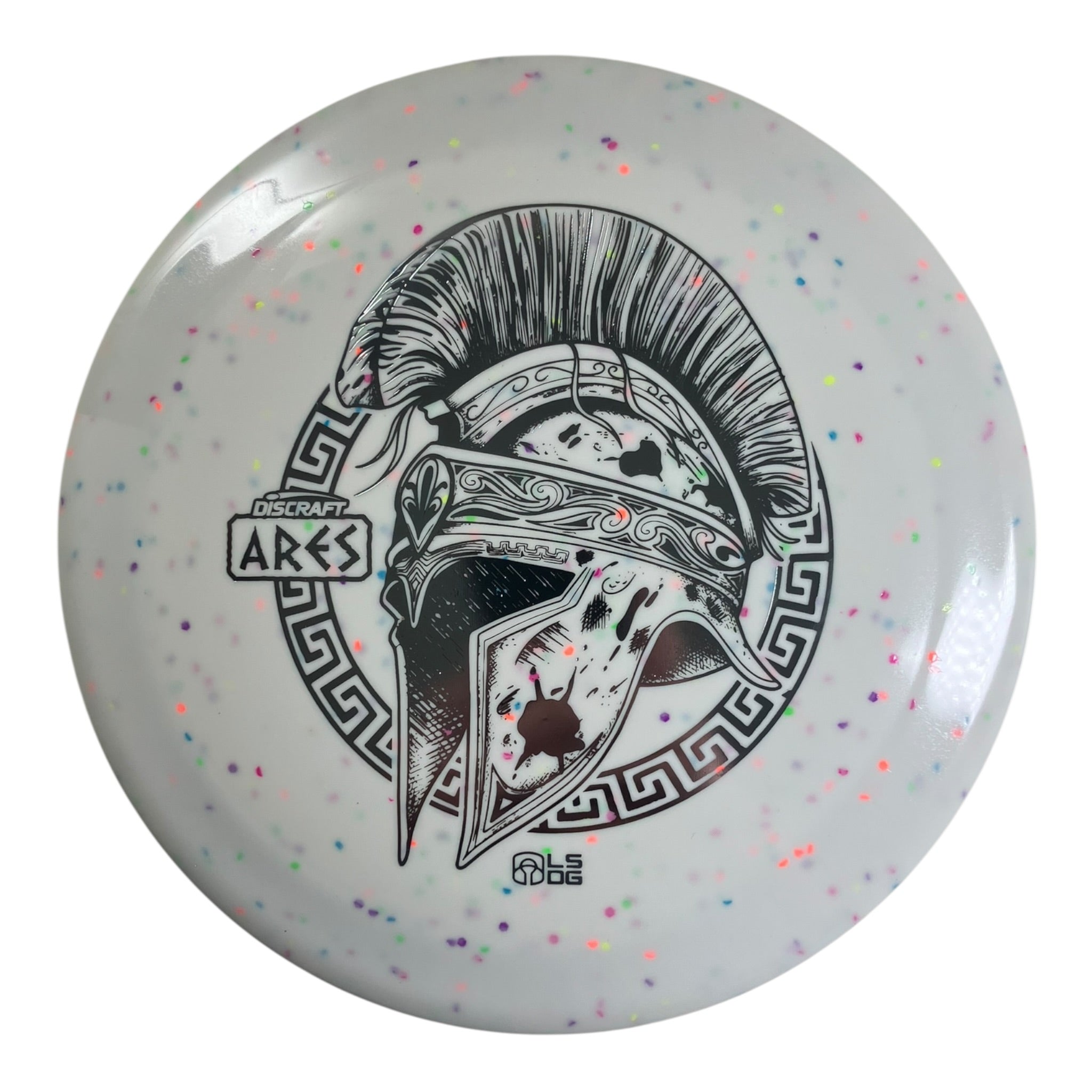 Discraft Ares | Confetti ESP Glo | White/Silver 174g (Ledgestone 2026) Disc Golf