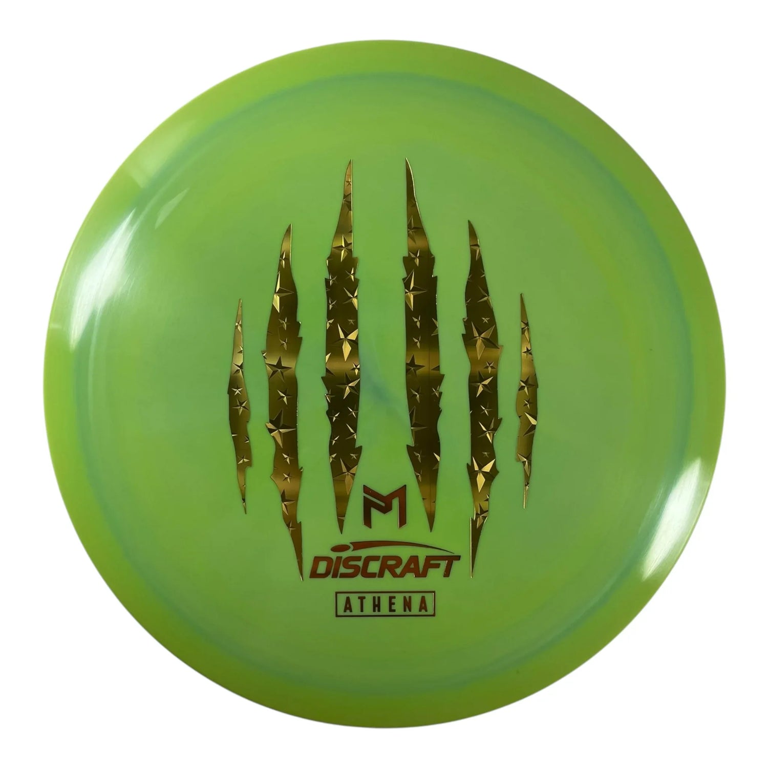 Discraft Athena | ESP | Green/Gold Stars 174g (Paul McBeth 6x Claw) Disc Golf