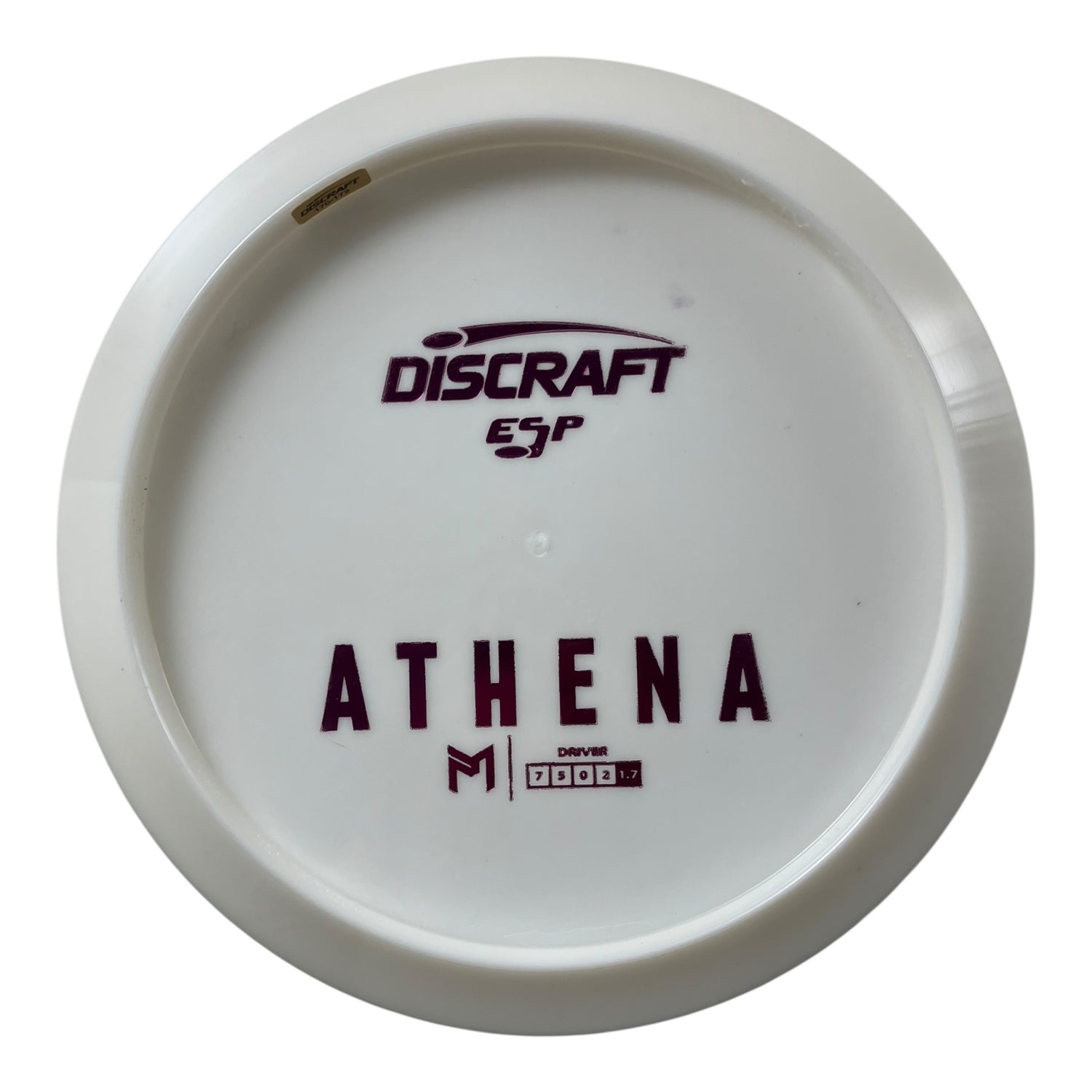 Discraft Athena | ESP | White/Pink 170g (Paul McBeth Bottom Stamp) Disc Golf